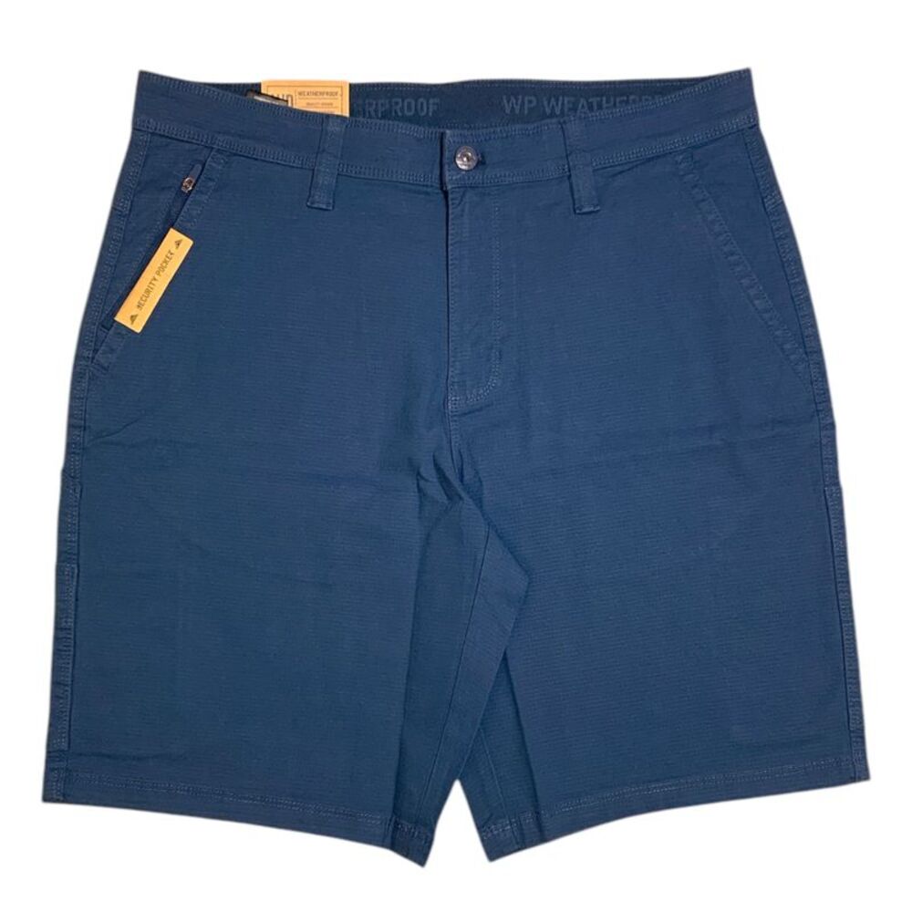 WP Weatherproof Men's Classic Fit Stretch Ripstop Utility Short - Blue